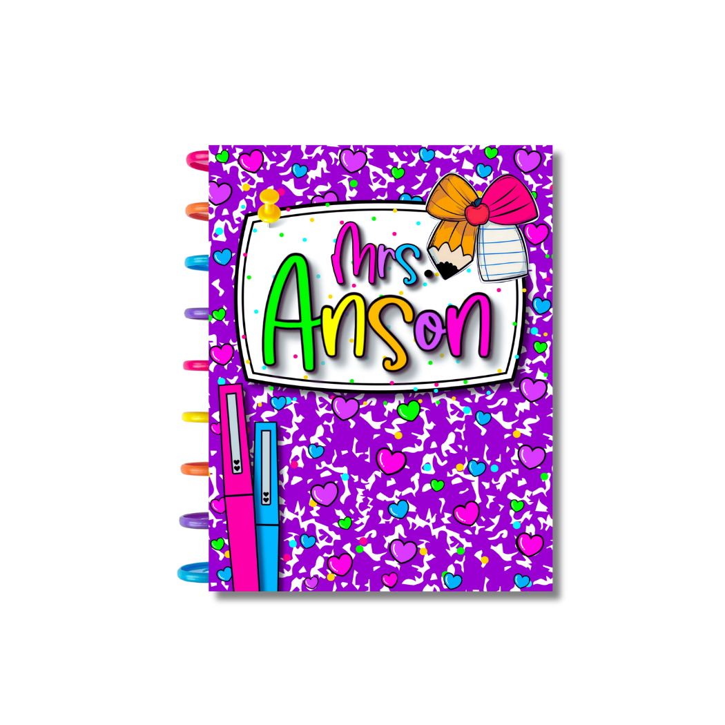 Notebook: School Girl- Purple