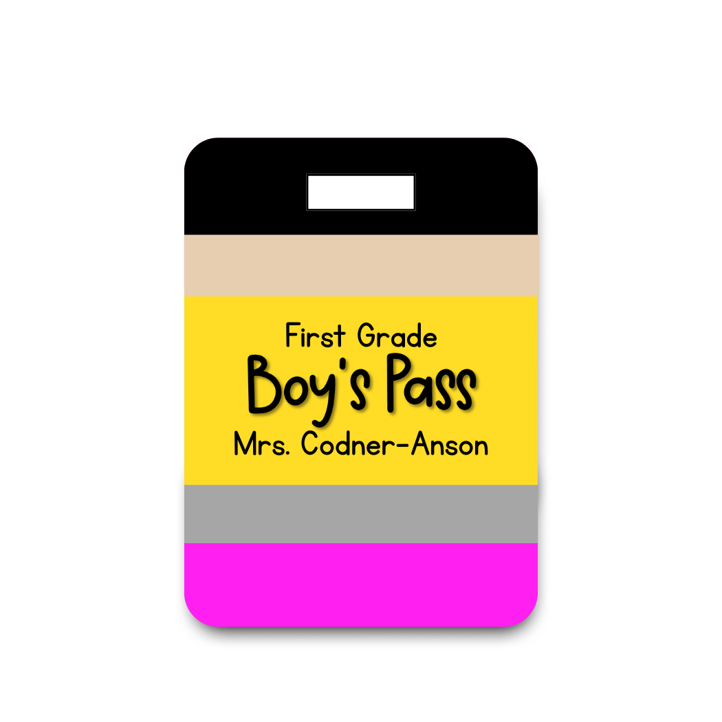 HALL PASS- Pencil
