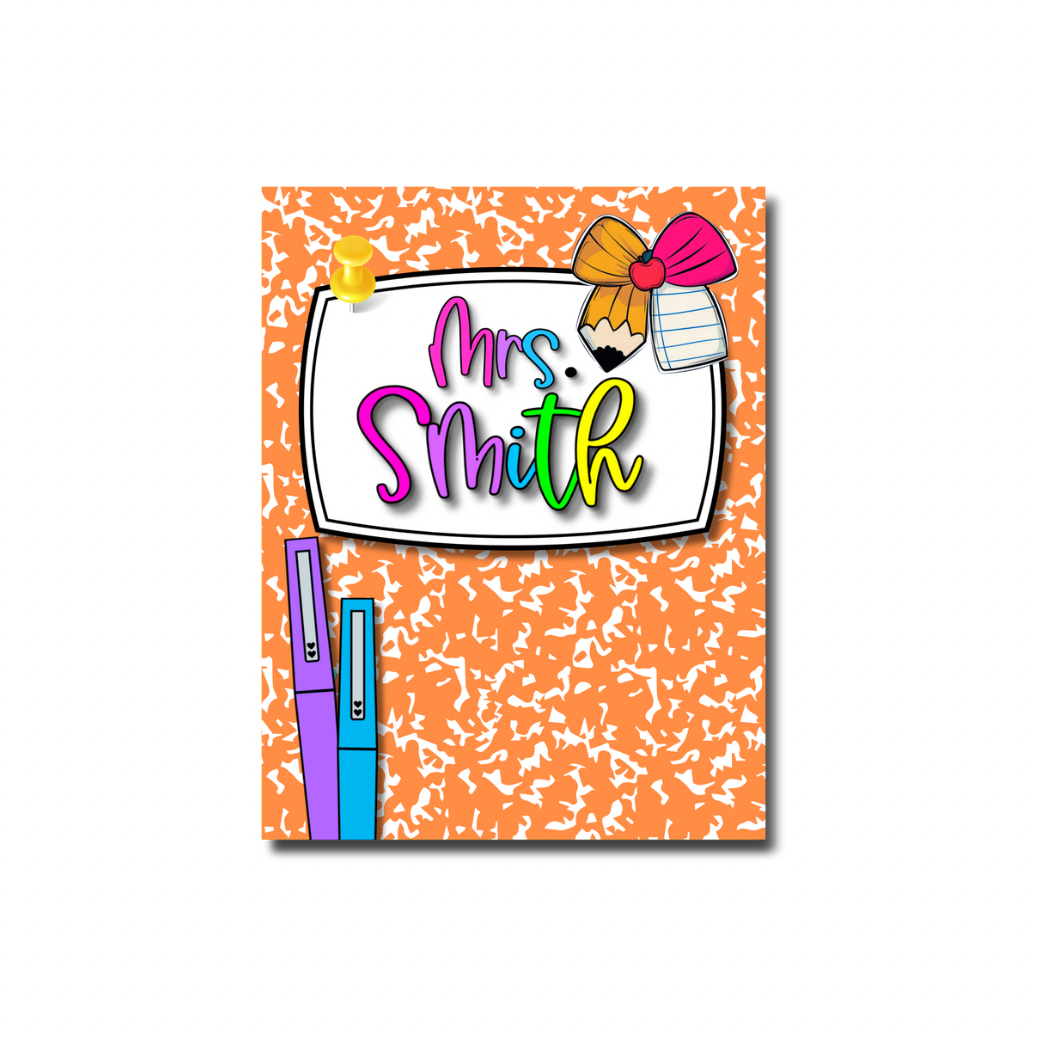 School Girl Bow- Orange 2