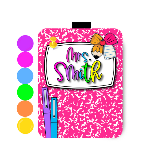 Notebook Bow-Pink