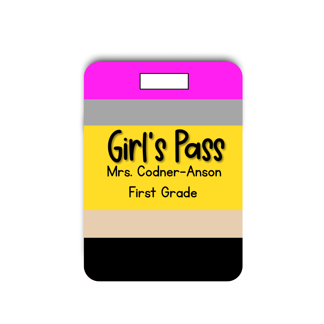HALL PASS- Pencil