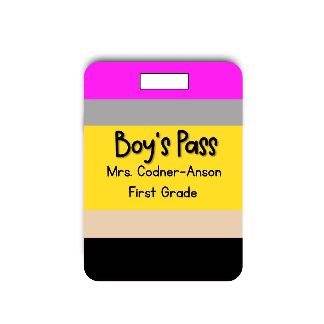 HALL PASS- Pencil