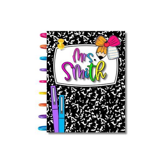Notebook: School Girl Bow- Black
