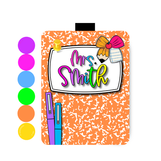 Notebook Bow- Orange